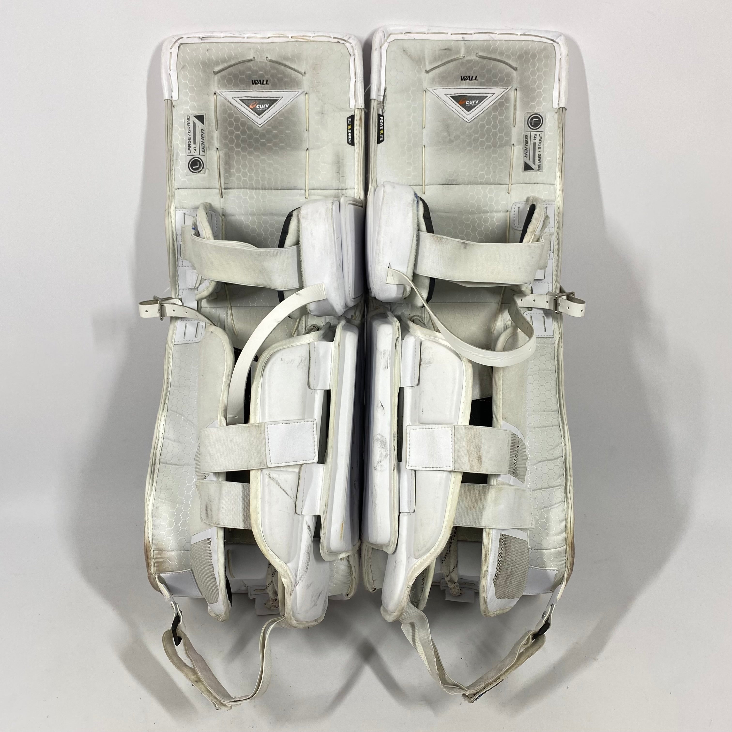 Bauer Vapor 2X Pro - Jambières de gardien de but Pro d'occasion (rouge/blanc/bleu)